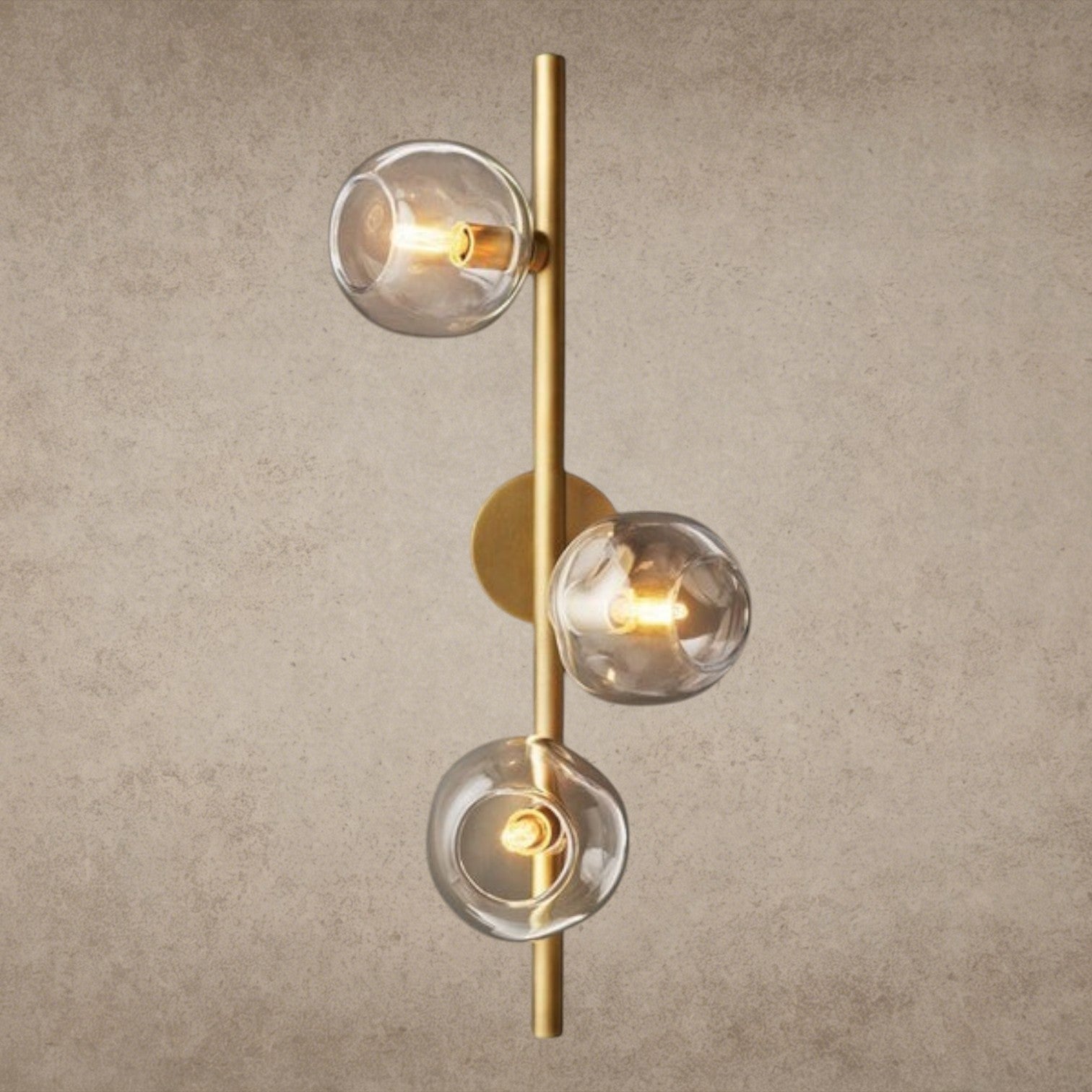 Bubble Clear Glass Cascade Sconce - GILDLAMPS