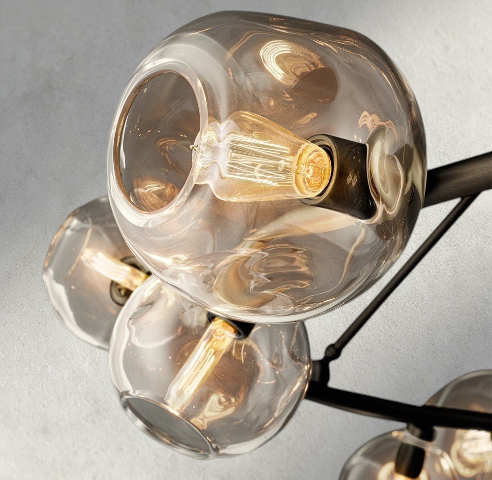Bubble Clear Glass Round Chandelier - GILDLAMPS