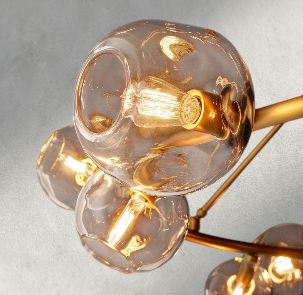 Bubble Clear Glass Round Chandelier - GILDLAMPS