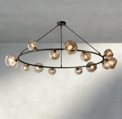 Bubble Clear Glass Round Chandelier - GILDLAMPS