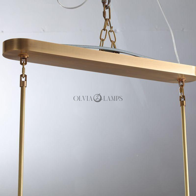 Cabrlet Clear Glass Round Chandelier 60" - GILDLAMPS