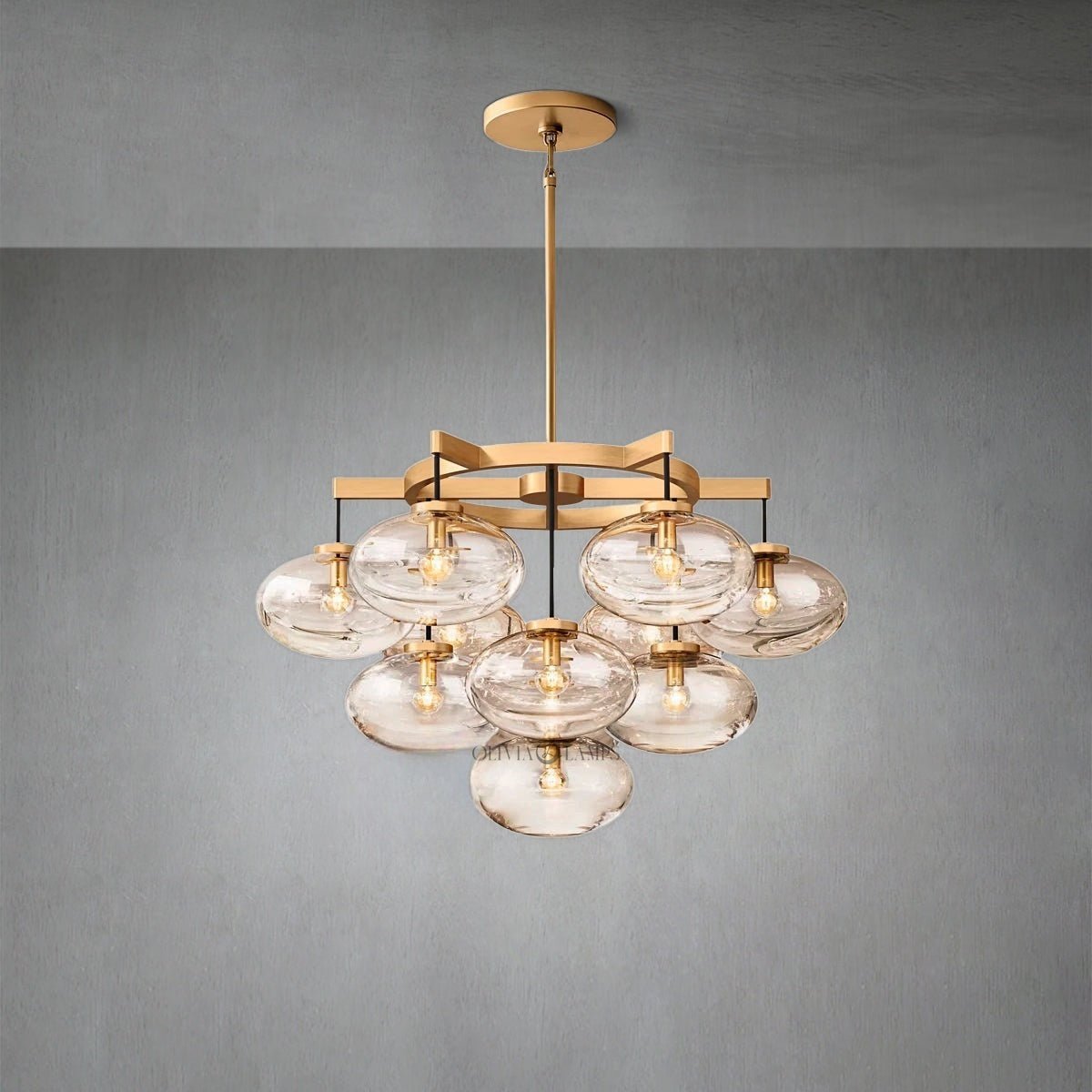 Cabrlet Round Chandelier 36" - GILDLAMPS