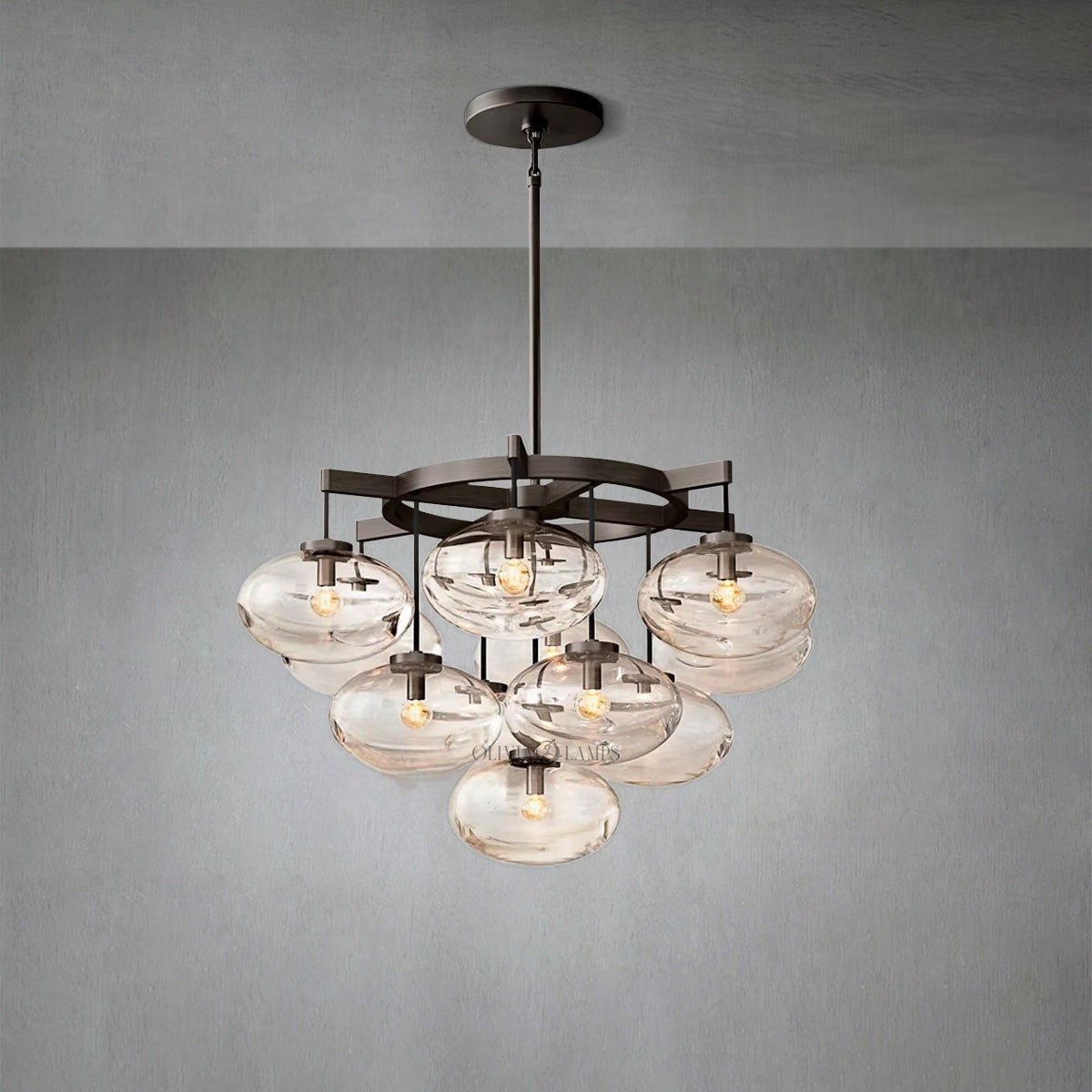 Cabrlet Round Chandelier 36" - GILDLAMPS