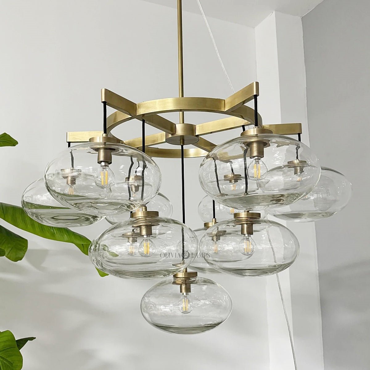 Cabrlet Round Chandelier 36" - GILDLAMPS