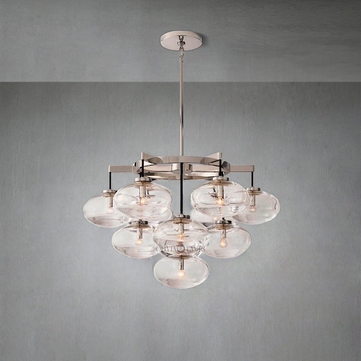 Cabrlet Round Chandelier 36" - GILDLAMPS