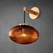 Cabrlet Smoke Glass Wall Sconce - GILDLAMPS