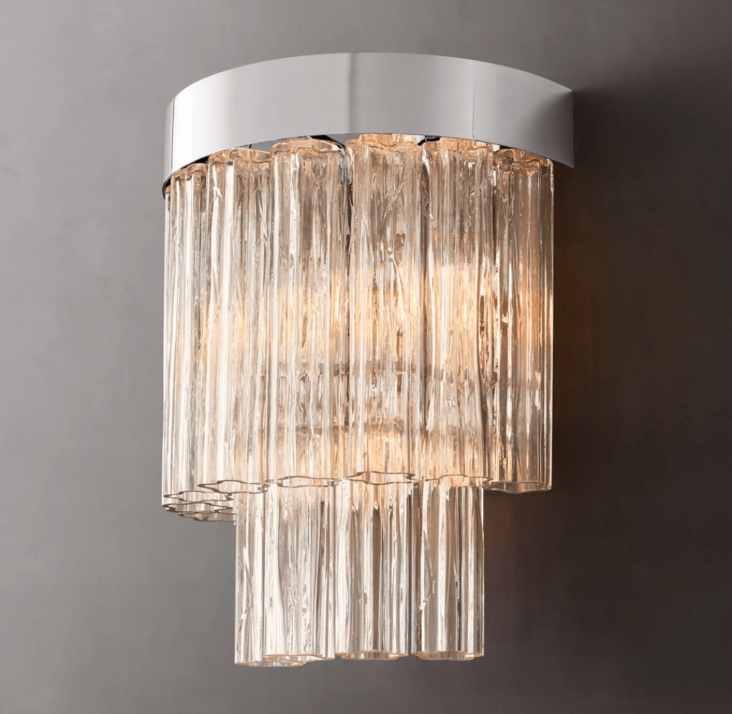 Caesar Modern Glass Tube Wall Sconce - GILDLAMPS