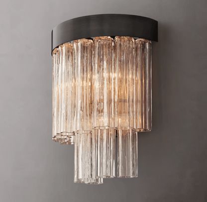 Caesar Modern Glass Tube Wall Sconce - GILDLAMPS