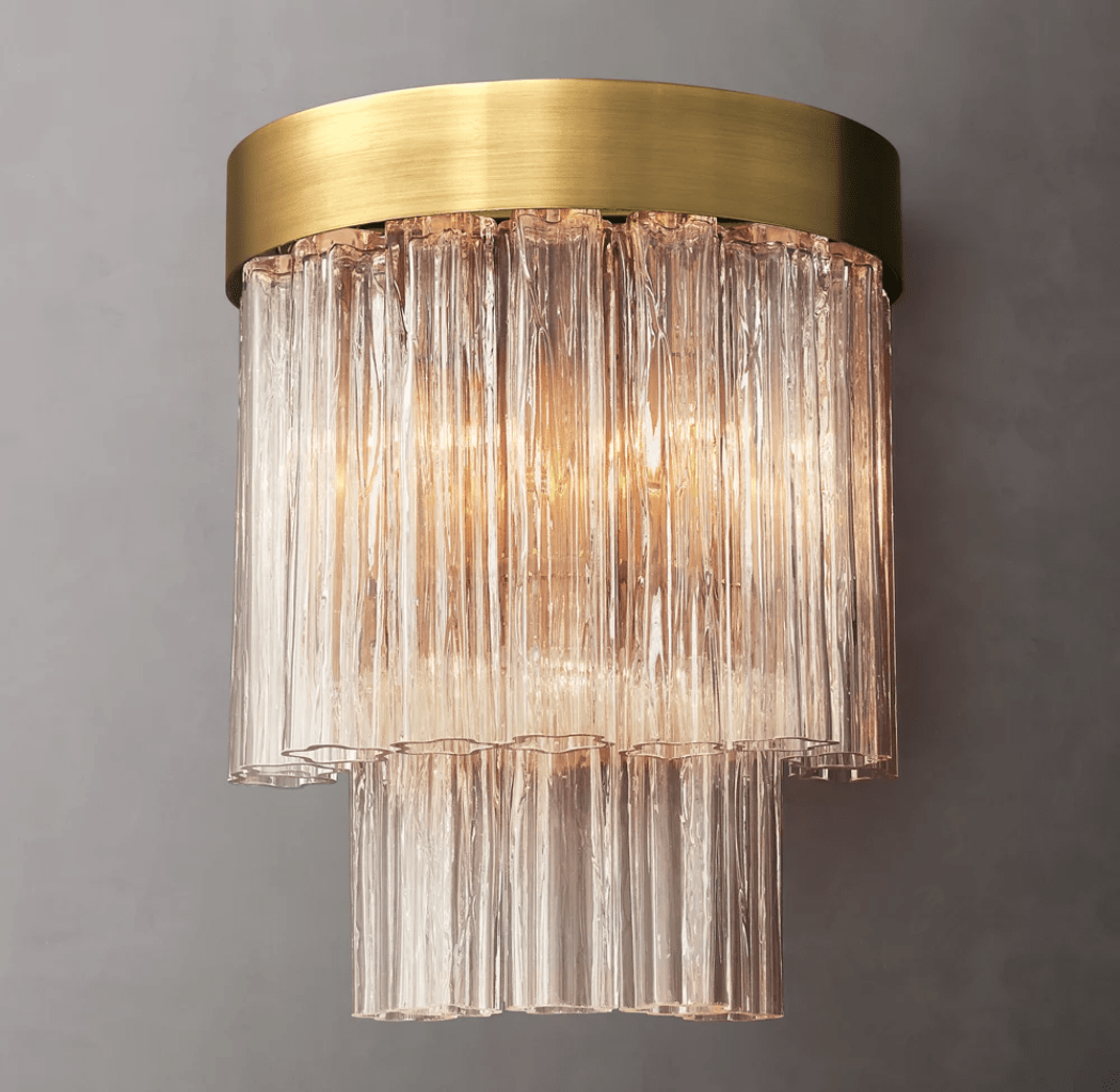 Caesar Modern Glass Tube Wall Sconce - GILDLAMPS
