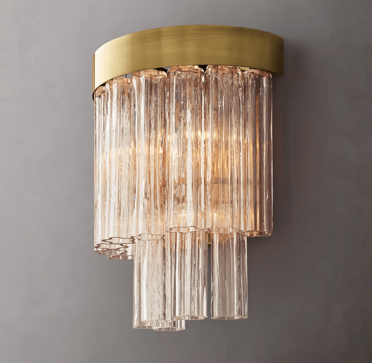 Caesar Modern Glass Tube Wall Sconce - GILDLAMPS