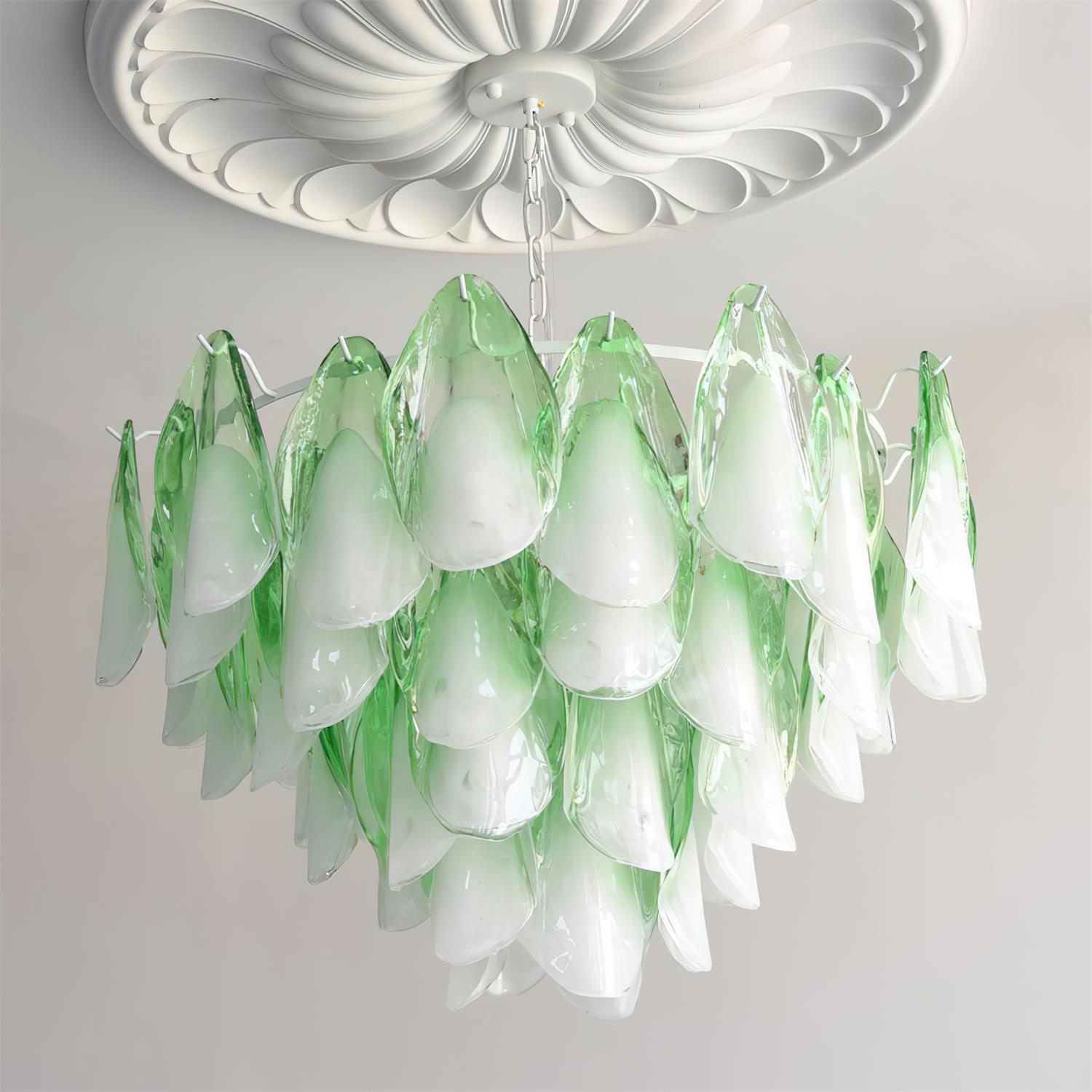 Caia Murano Glass Chandelier for Living Room - GILDLAMPS