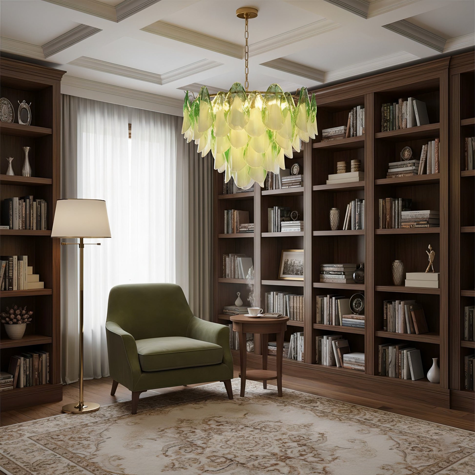 Caia Murano Glass Chandelier for Living Room - GILDLAMPS