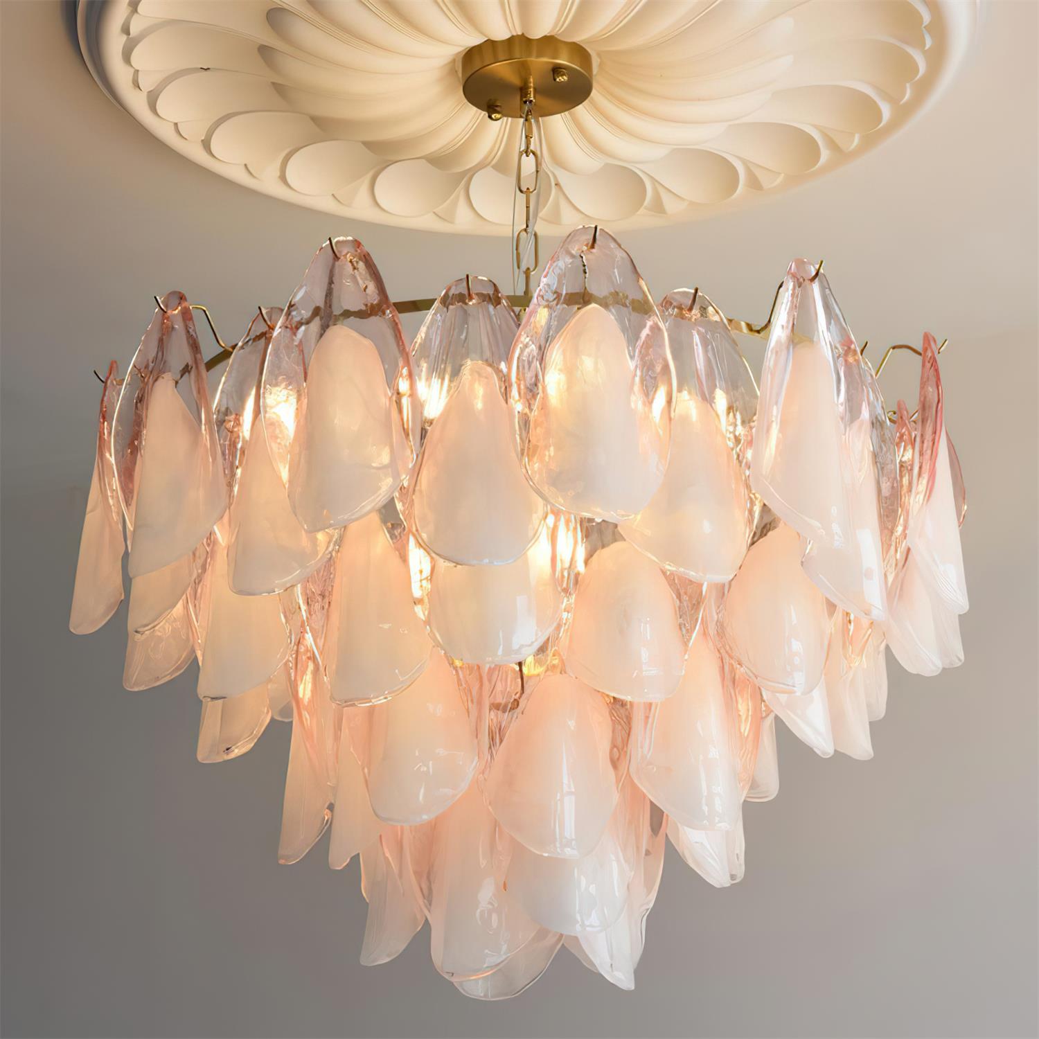 Caia Murano Glass Chandelier for Living Room - GILDLAMPS