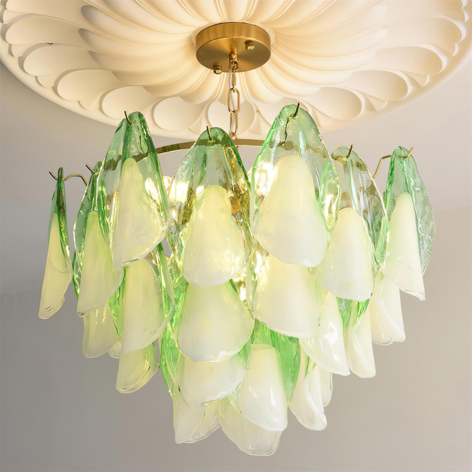 Caia Murano Glass Chandelier for Living Room - GILDLAMPS