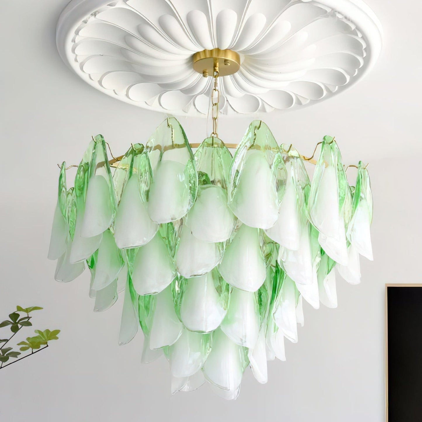 Caia Murano Glass Chandelier for Living Room - GILDLAMPS