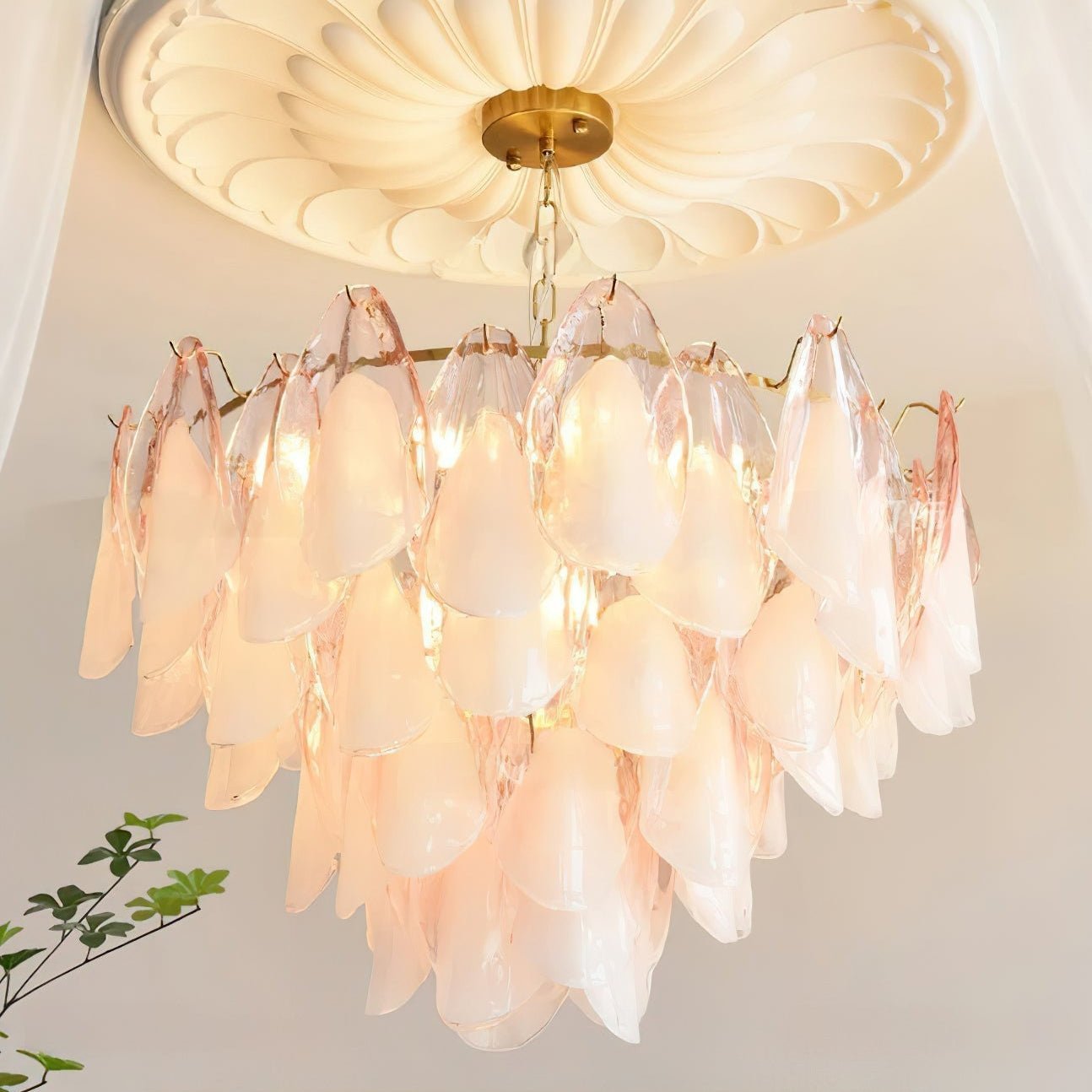 Caia Murano Glass Chandelier for Living Room - GILDLAMPS
