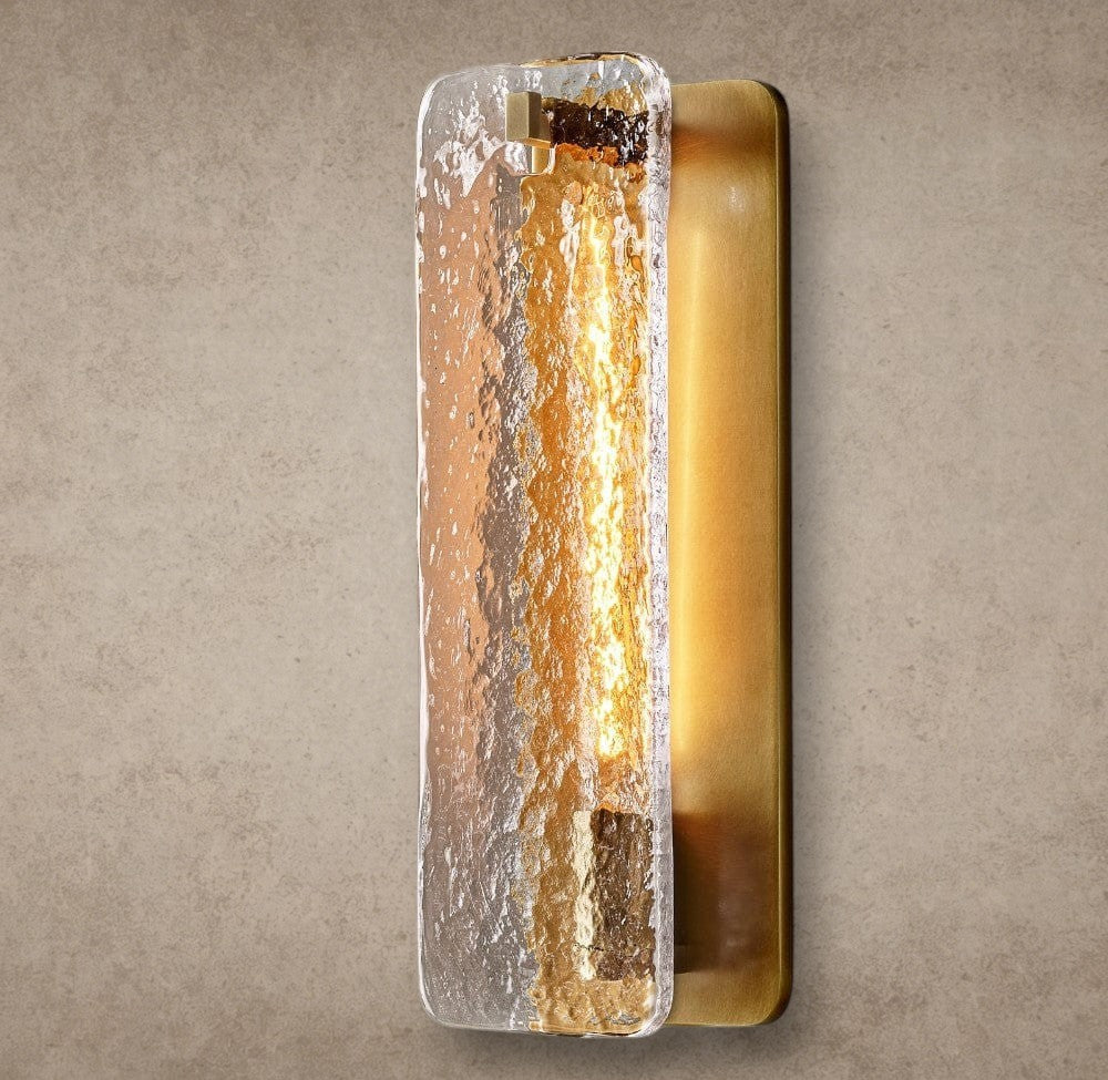 Calamette Glass/ Alabaster Sconce 13 inch, 16 inch