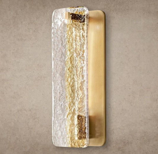 Calamette Glass/ Alabaster Sconce 13 inch, 16 inch - GILDLAMPS