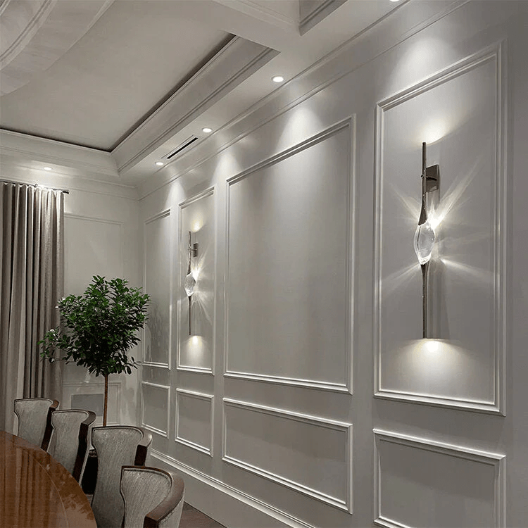 Callista Modern Crystal Linear Wall Sconce - GILDLAMPS