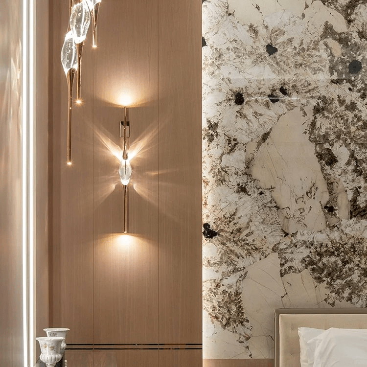 Callista Modern Crystal Linear Wall Sconce - GILDLAMPS