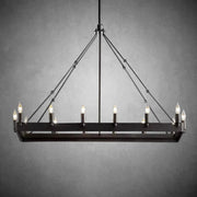 Camina Vintage Candelabra Rectangular Chandelier 41''52'' - GILDLAMPS