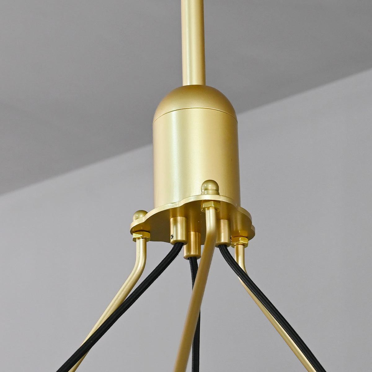 Camina Vintage Candelabra Round Chandelier 26" - GILDLAMPS