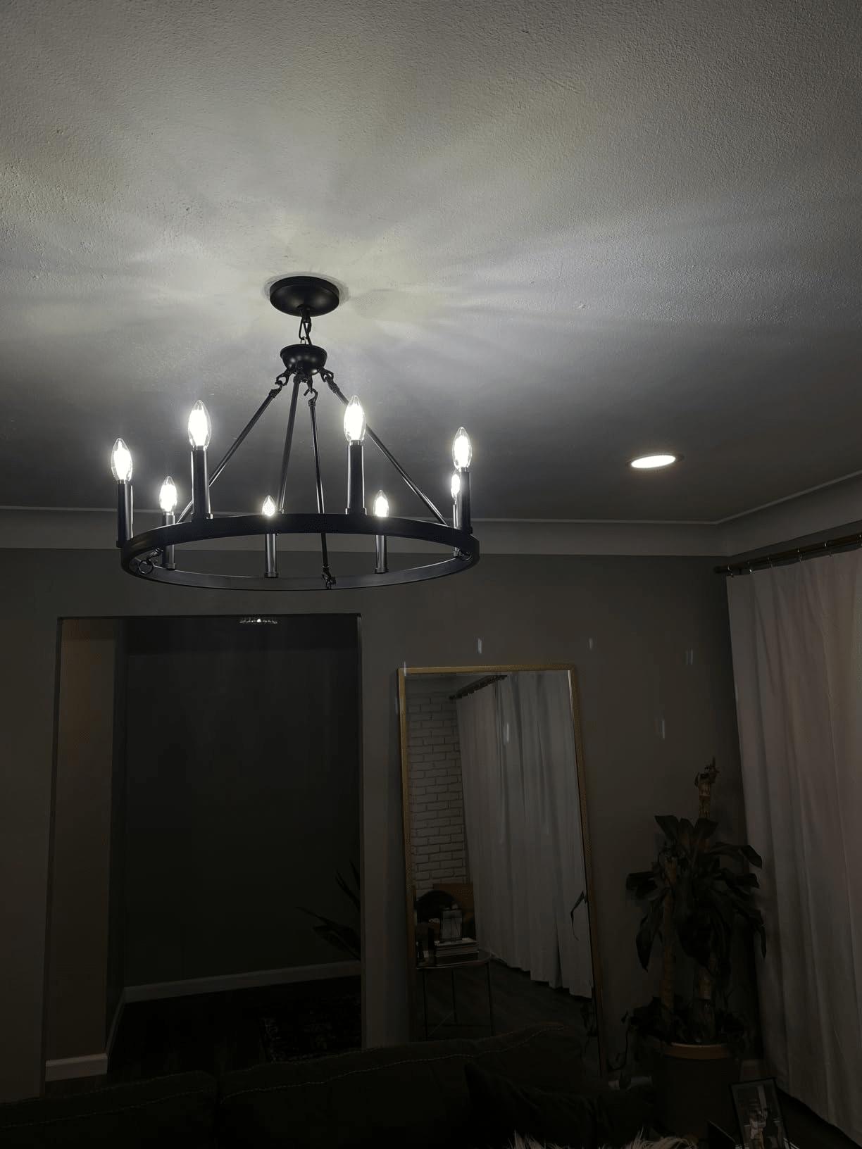 Camina Vintage Candelabra Round Chandelier 73" - GILDLAMPS