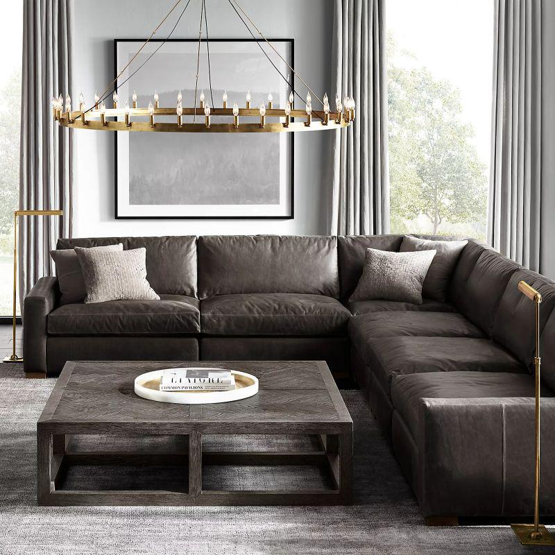 Camina Vintage Candelabra Round Chandelier 73" - GILDLAMPS