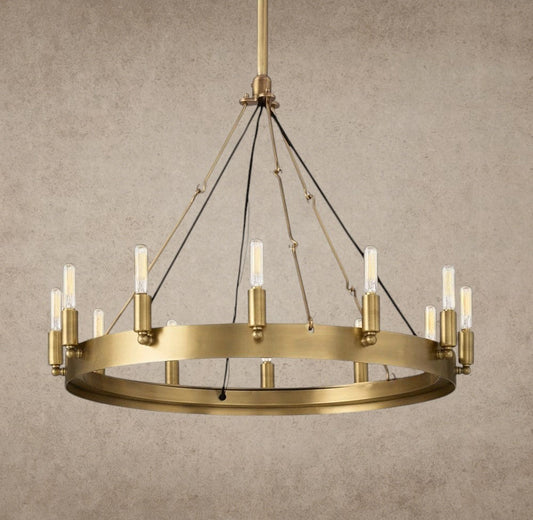 Camino Round Outdoor Chandelier 26 inch, 38 inch, 50 inch