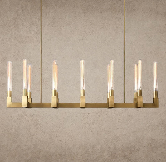 Cannele Linear Chandelier 55 inch, 67 inch