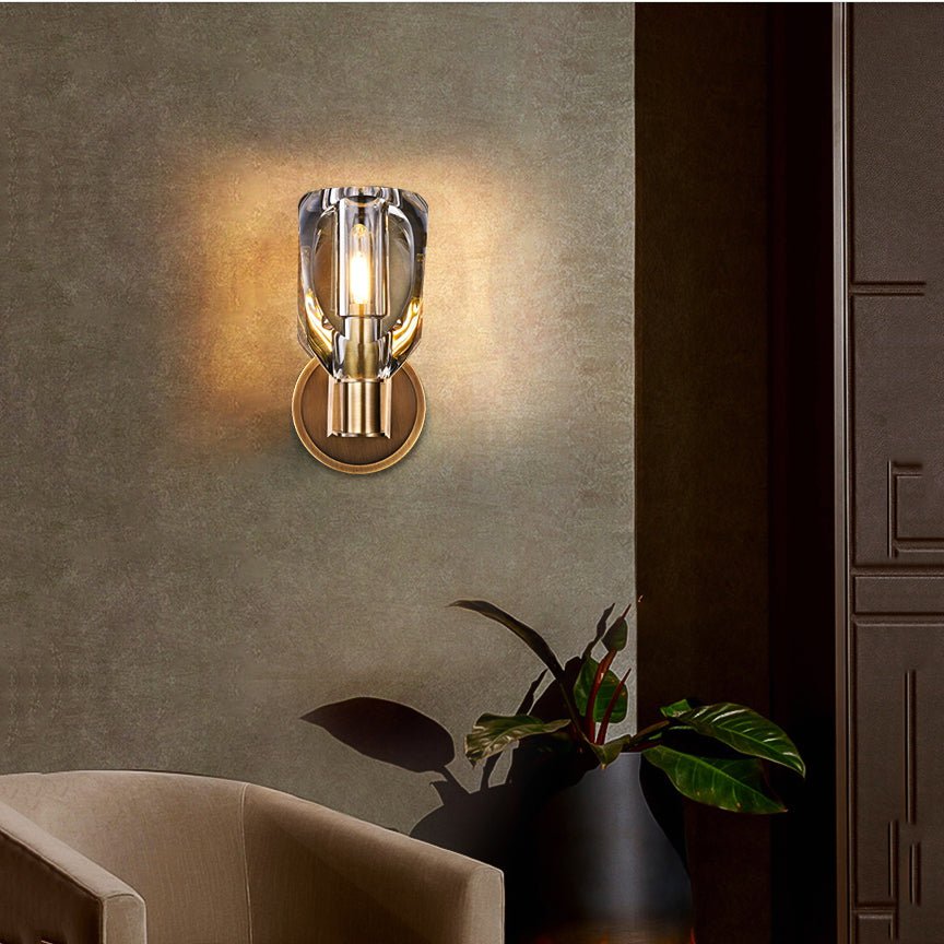 Canson Modern Crystal Bedroom Wall Sconces - GILDLAMPS