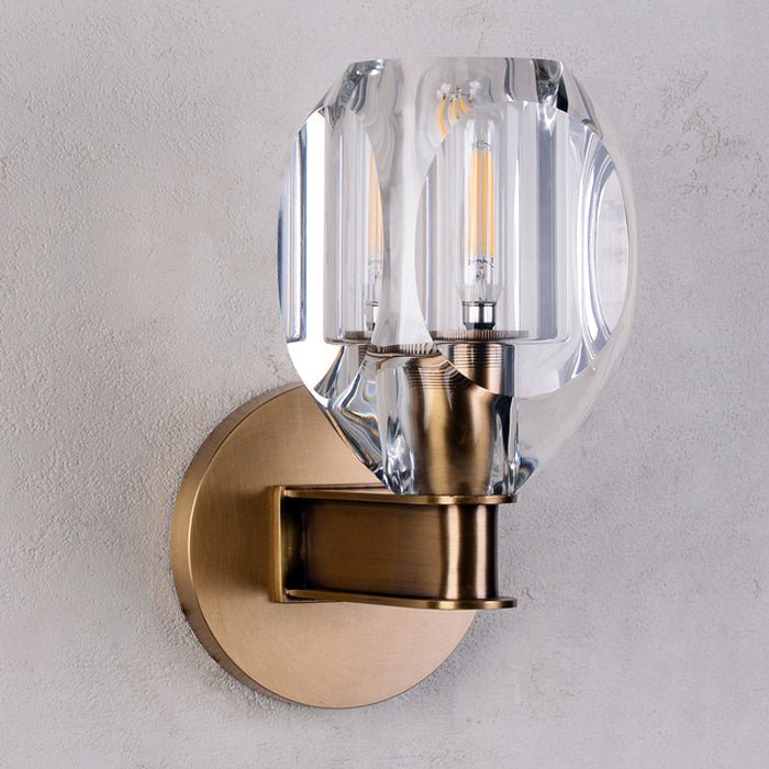 Canson Modern Crystal Bedroom Wall Sconces - GILDLAMPS