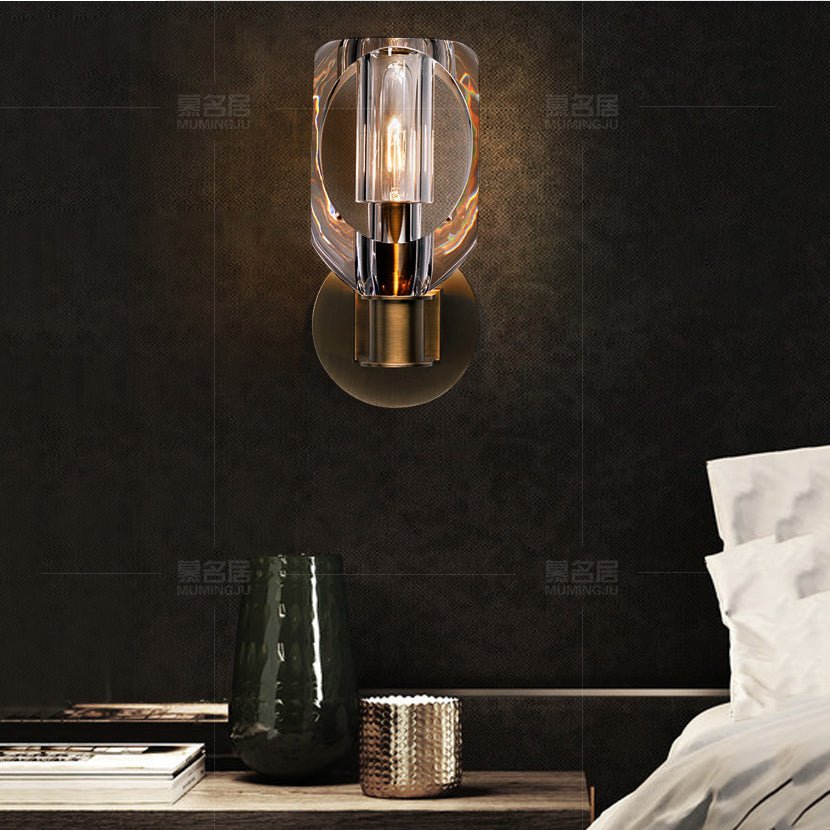 Canson Modern Crystal Bedroom Wall Sconces - GILDLAMPS