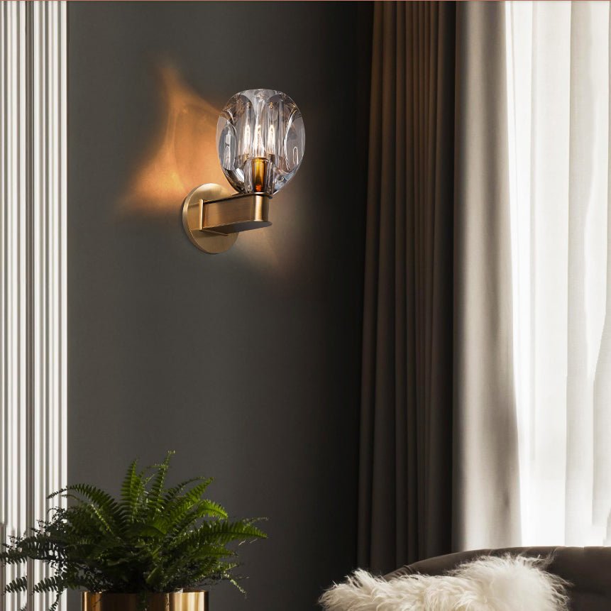 Canson Modern Crystal Bedroom Wall Sconces - GILDLAMPS