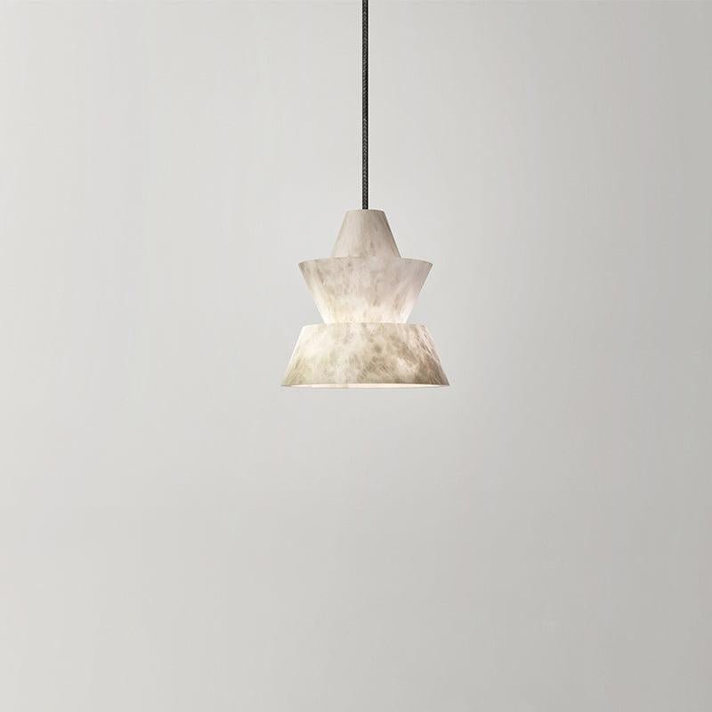 Carol Small Alabaster Coffee Table Pendant, Modern Pendant Light - GILDLAMPS