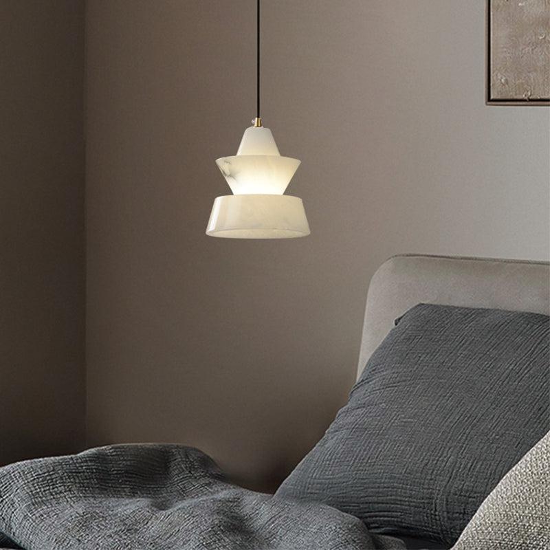 Carol Small Alabaster Coffee Table Pendant, Modern Pendant Light - GILDLAMPS