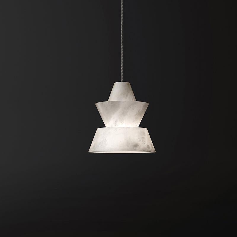 Carol Small Alabaster Coffee Table Pendant, Modern Pendant Light - GILDLAMPS