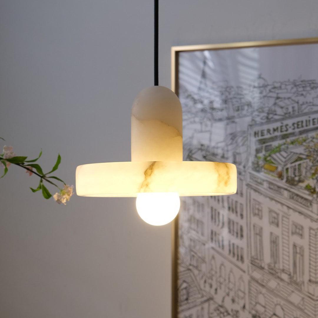Carrara Alabaster Pendant Lamp - GILDLAMPS