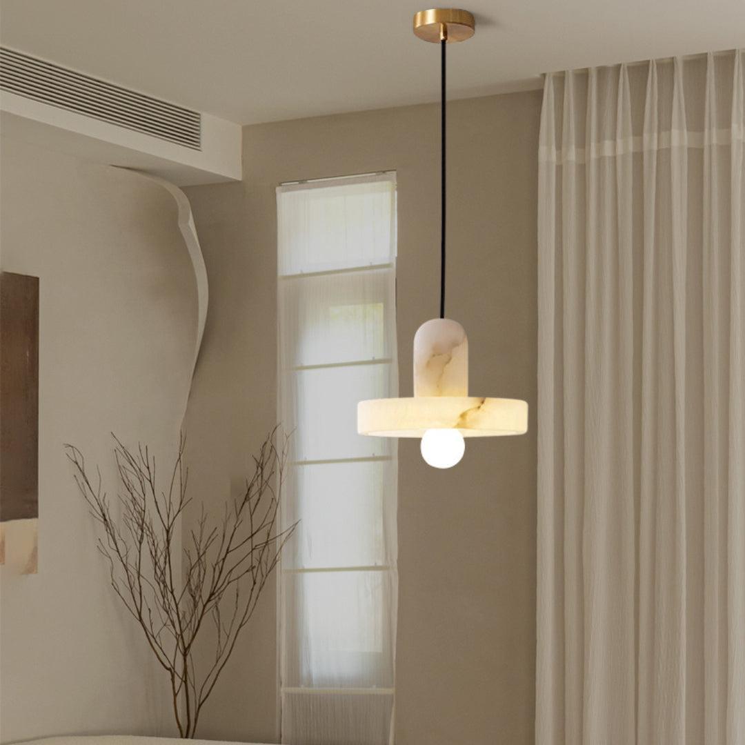 Carrara Alabaster Pendant Lamp - GILDLAMPS