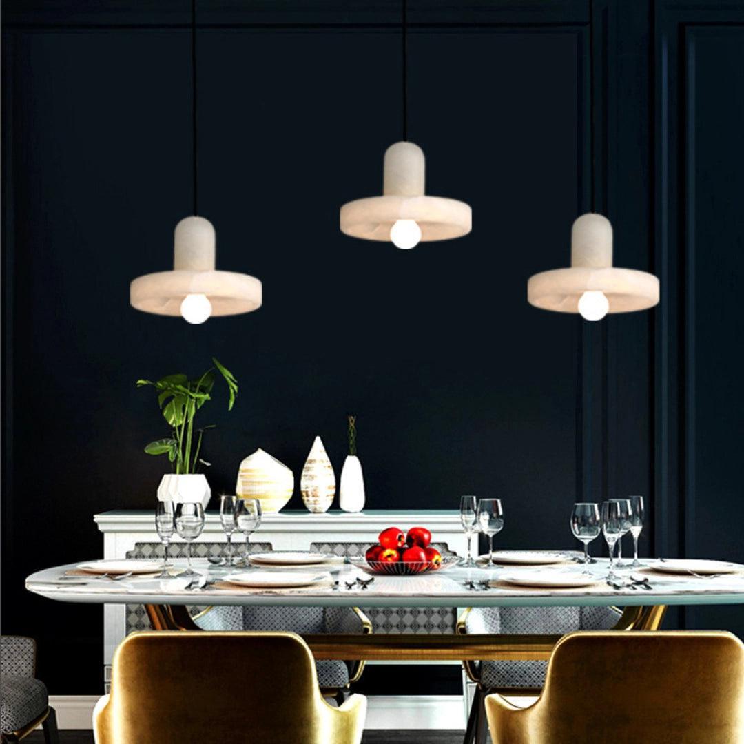 Carrara Alabaster Pendant Lamp - GILDLAMPS