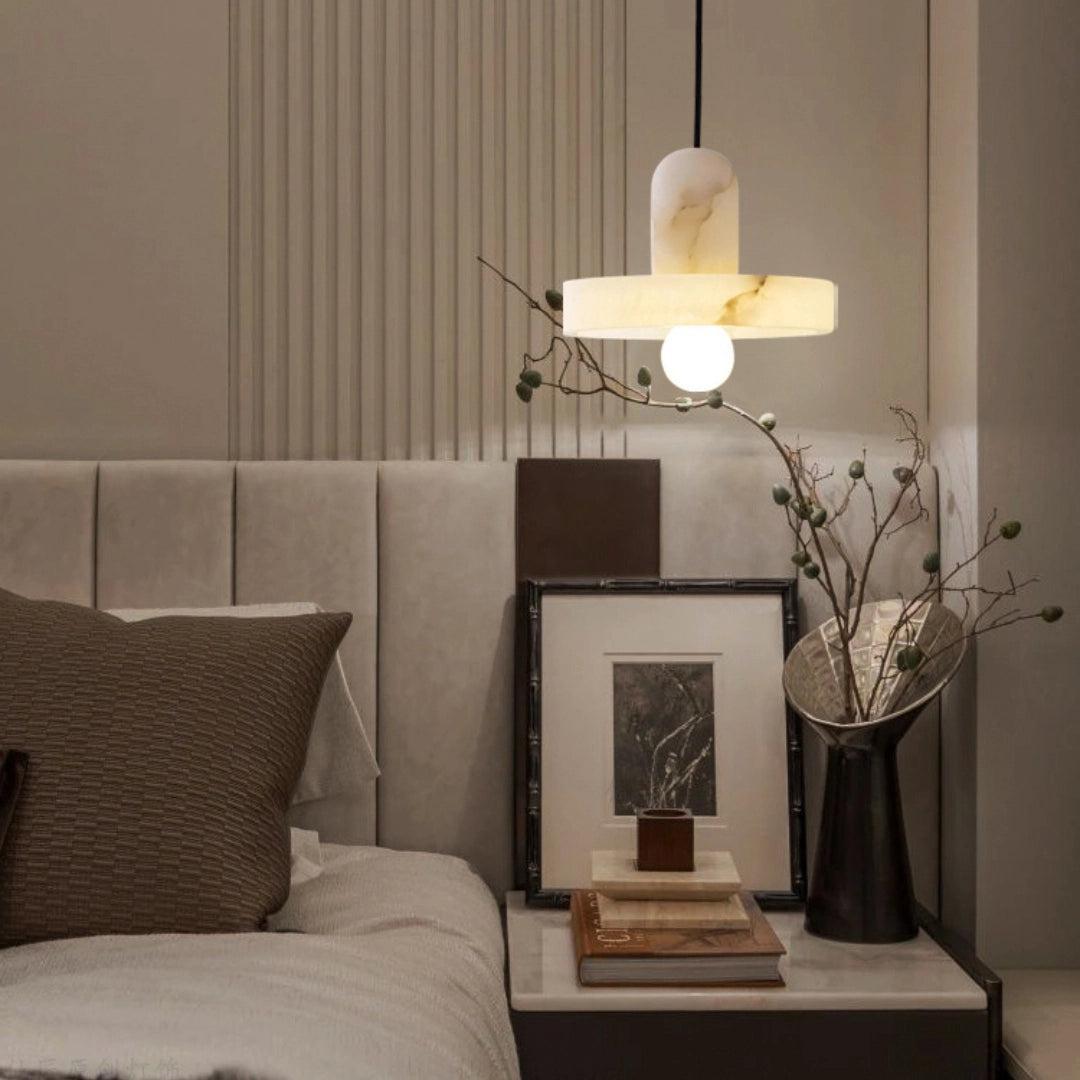 Carrara Alabaster Pendant Lamp - GILDLAMPS