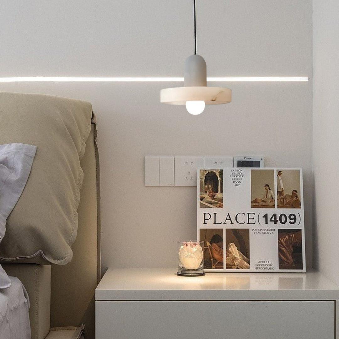 Carrara Alabaster Pendant Lamp - GILDLAMPS