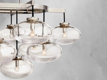 Cebret Glass Linear Chandelier - GILDLAMPS
