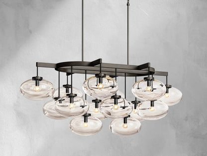 Cebret Glass Linear Chandelier - GILDLAMPS