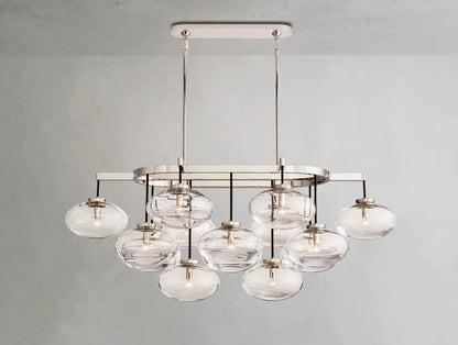 Cebret Glass Linear Chandelier - GILDLAMPS