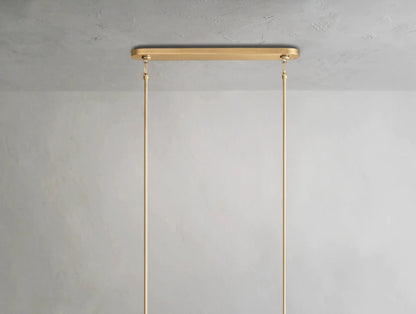 Cebret Glass Linear Chandelier - GILDLAMPS