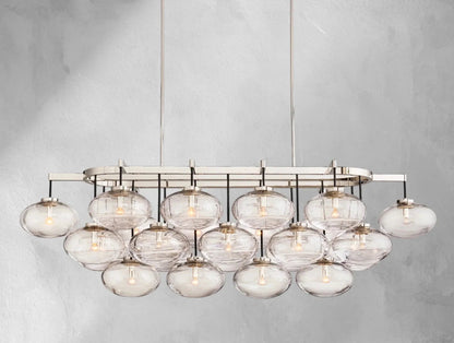 Cebret Glass Linear Chandelier - GILDLAMPS