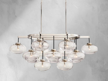 Cebret Glass Linear Chandelier - GILDLAMPS