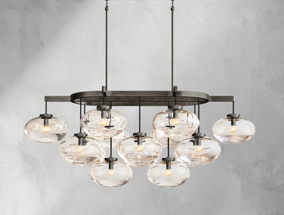 Cebret Glass Linear Chandelier - GILDLAMPS