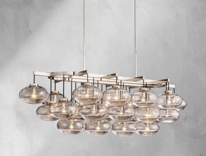 Cebret Glass Linear Chandelier - GILDLAMPS